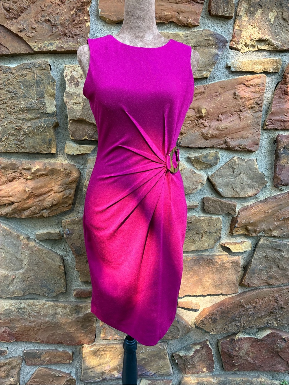 Calvin Klein Draped Dress sz 2P